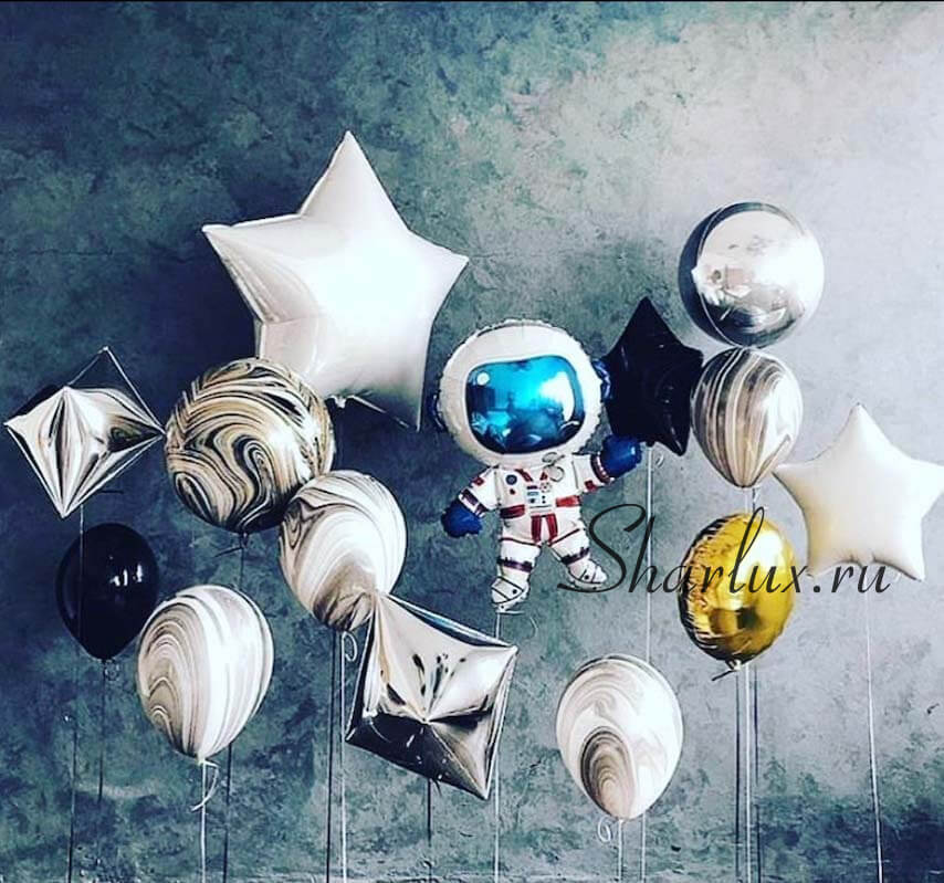 Фотозона из воздушных шаров космос
