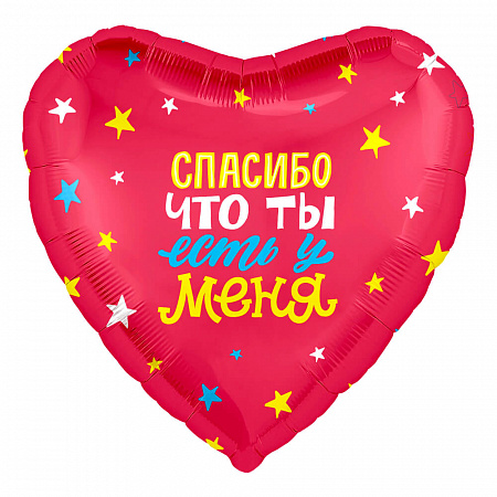 Шар Сердце Спасибо что Ты есть у меня