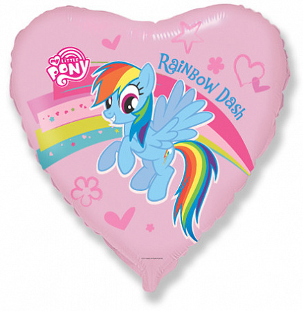 Шар сердце My little pony, Пони Радуга