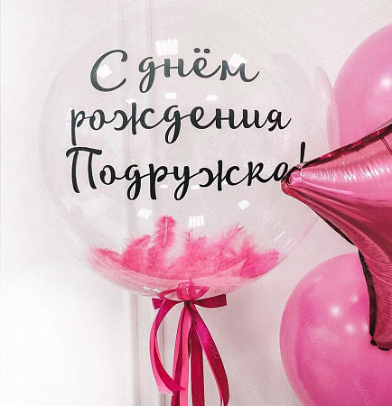 Шар Bubble С Днем рождения