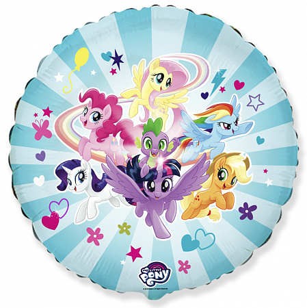 Шар круг, My Little Pony, Дружные Лошадки голубые