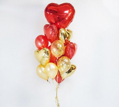 Букет шаров  « GOLD LOVE»
