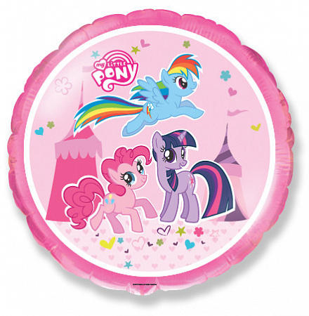 Шар круг My little pony, Пони Радуга