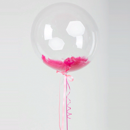 Шар с перьями Bubble, фуше
