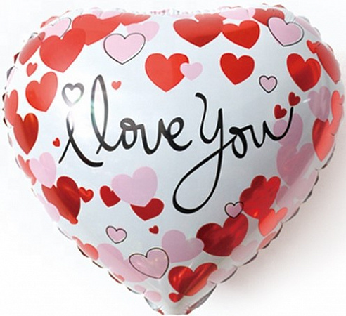 Шар Сердце, I love you, 46 см