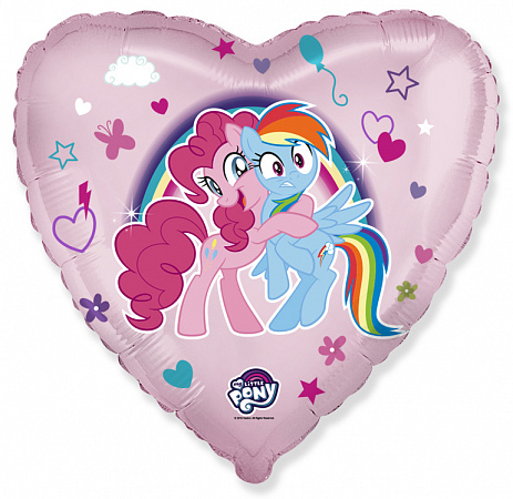 Воздушный шар сердце, My Little Pony розовый